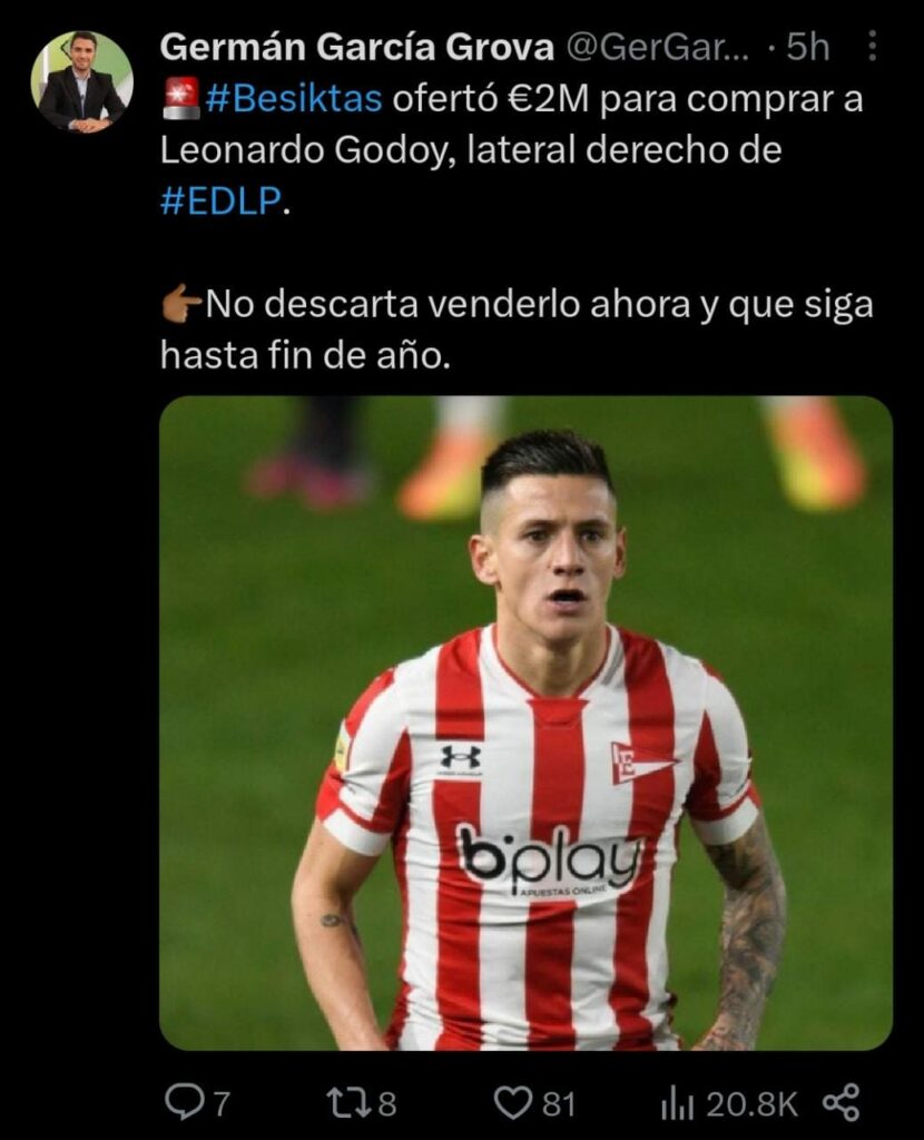 Cuánto pagaría River por Leonardo Godoy en 2024? - Noticias de fútbol  mundial