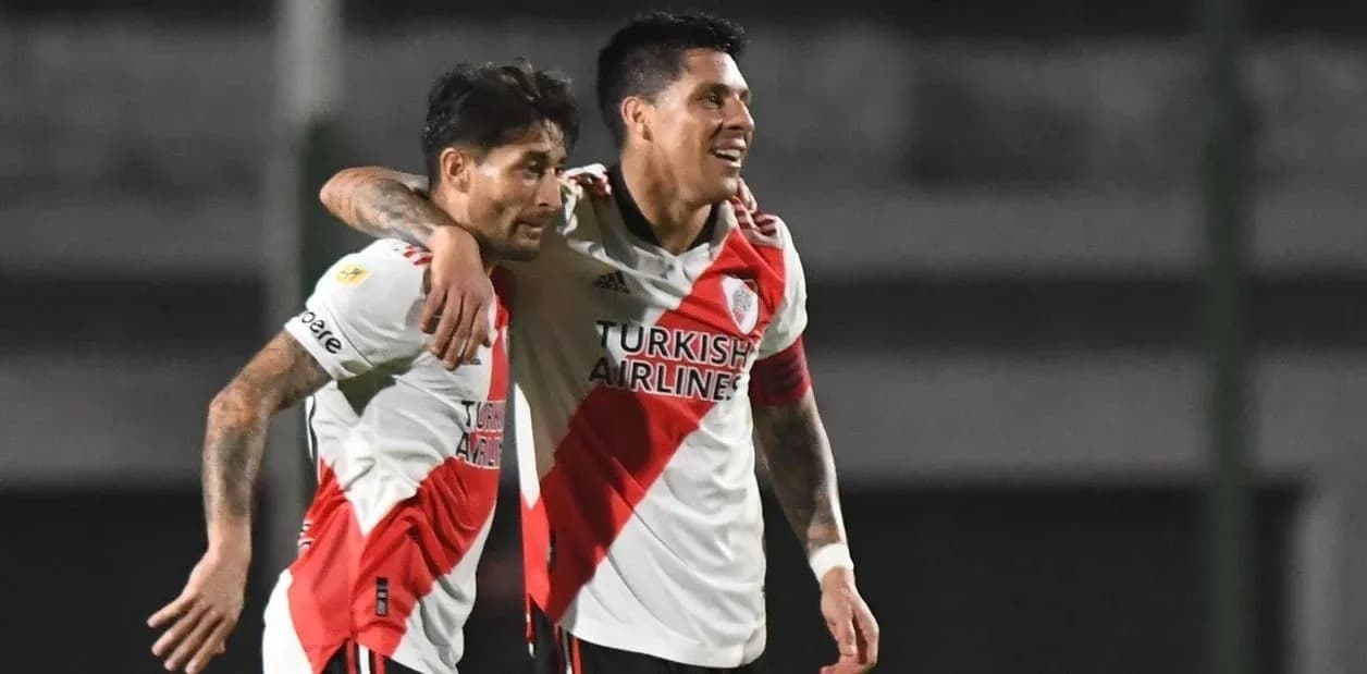 Enzo Pérez y Milton Casco