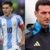 Claudio Echeverri Lionel Scaloni
