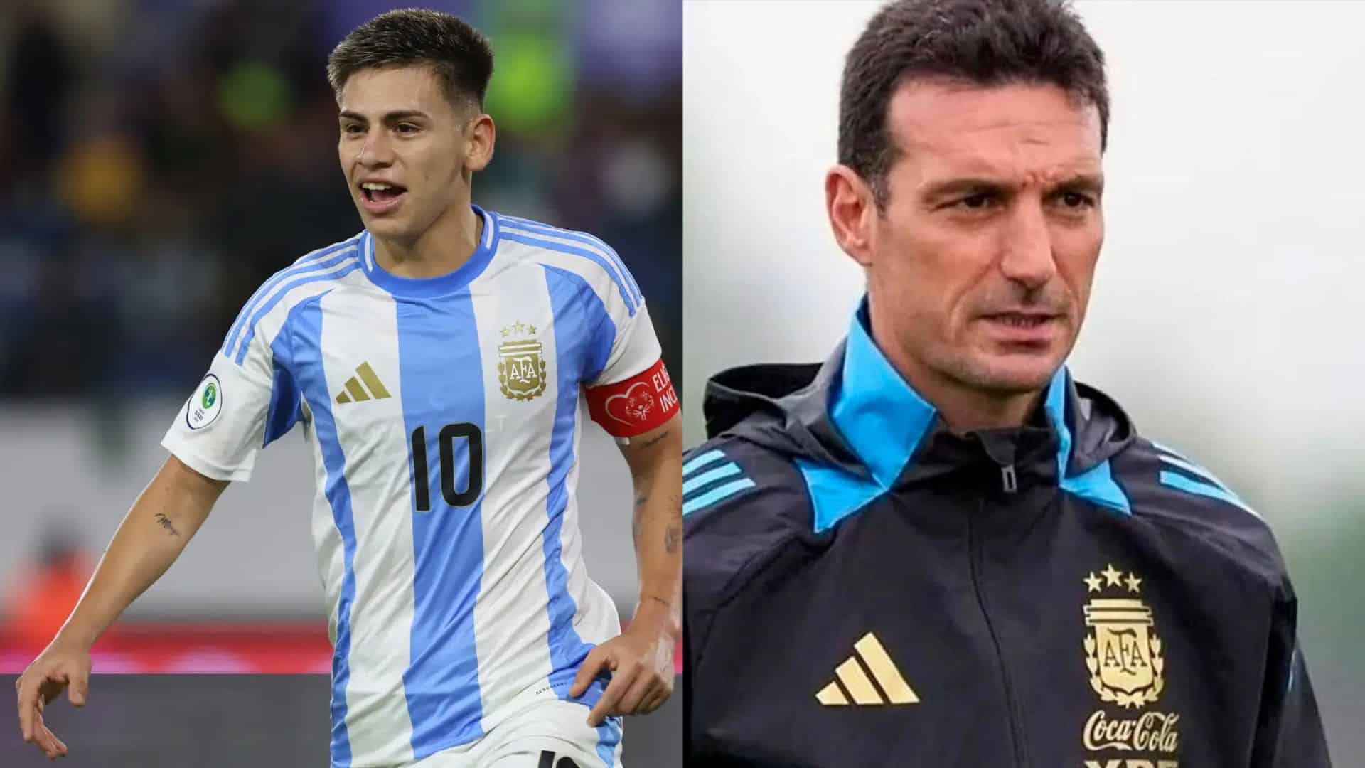 Claudio Echeverri Lionel Scaloni