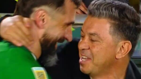 Lucas Pratto y Marcelo Gallardo