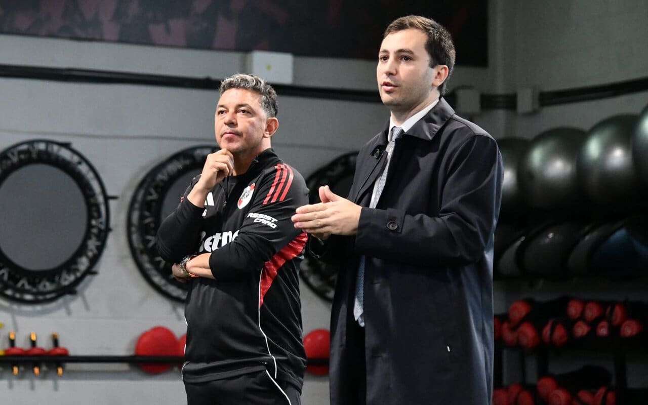 Marcelo Gallardo y Stefano Di Carlo