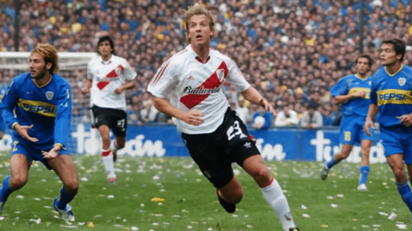 River ese día ganó 1 a 0 en La Bomnonera