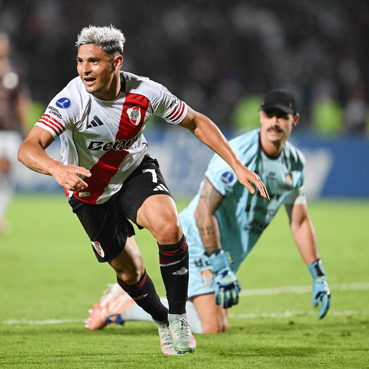 Salas marcó el tanto más importante desde que está en River