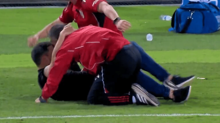Fue el gol que Coudet más gritó desde que está en el banco de River