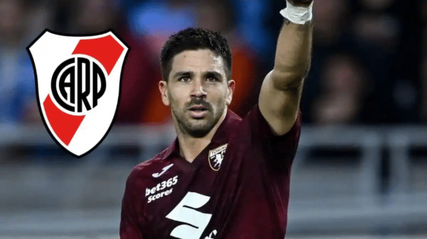 Simeone debutó en primera con la camiseta de River