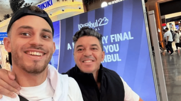 Nahuel debutó en River de la mano de Marcelo Gallardo