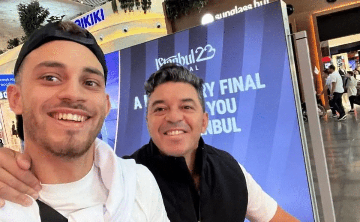 Nahuel debutó en River de la mano de Marcelo Gallardo