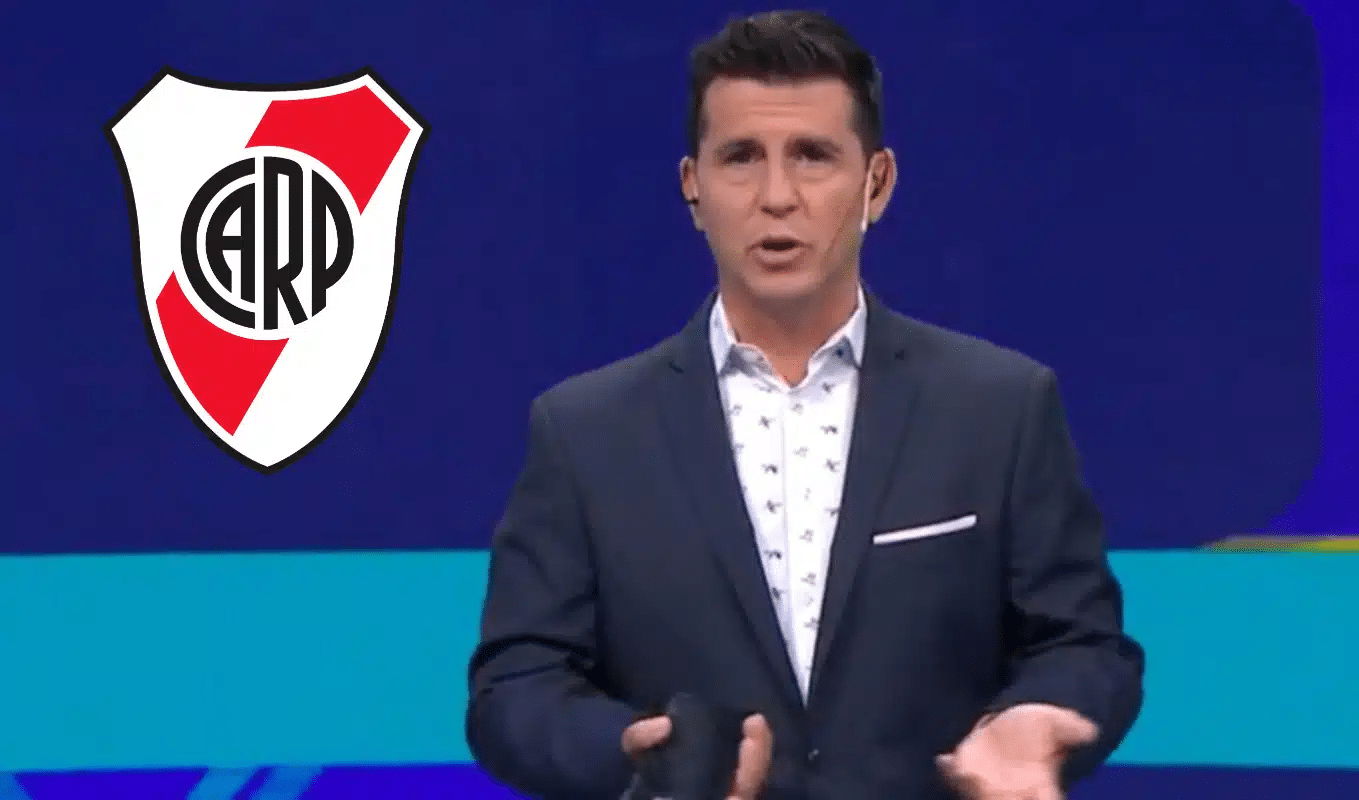 Castillo, reconocido hincha de River, lanzó dardos contra el campeón del mundo