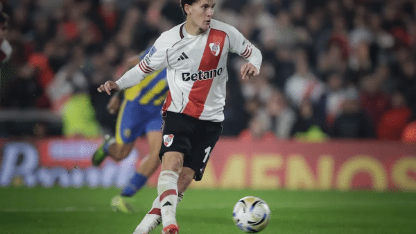 Colidio viene de marcar, ante Rosario Central, su gol más importante con la camiseta de River