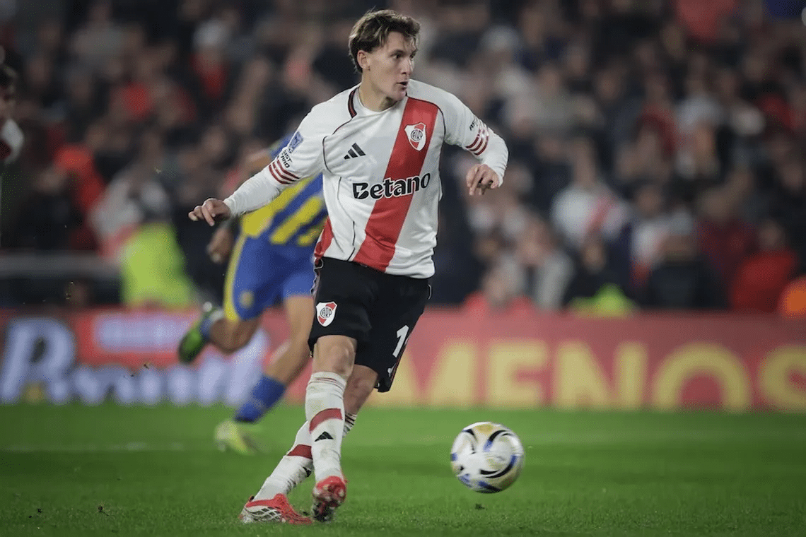 Colidio viene de marcar, ante Rosario Central, su gol más importante con la camiseta de River
