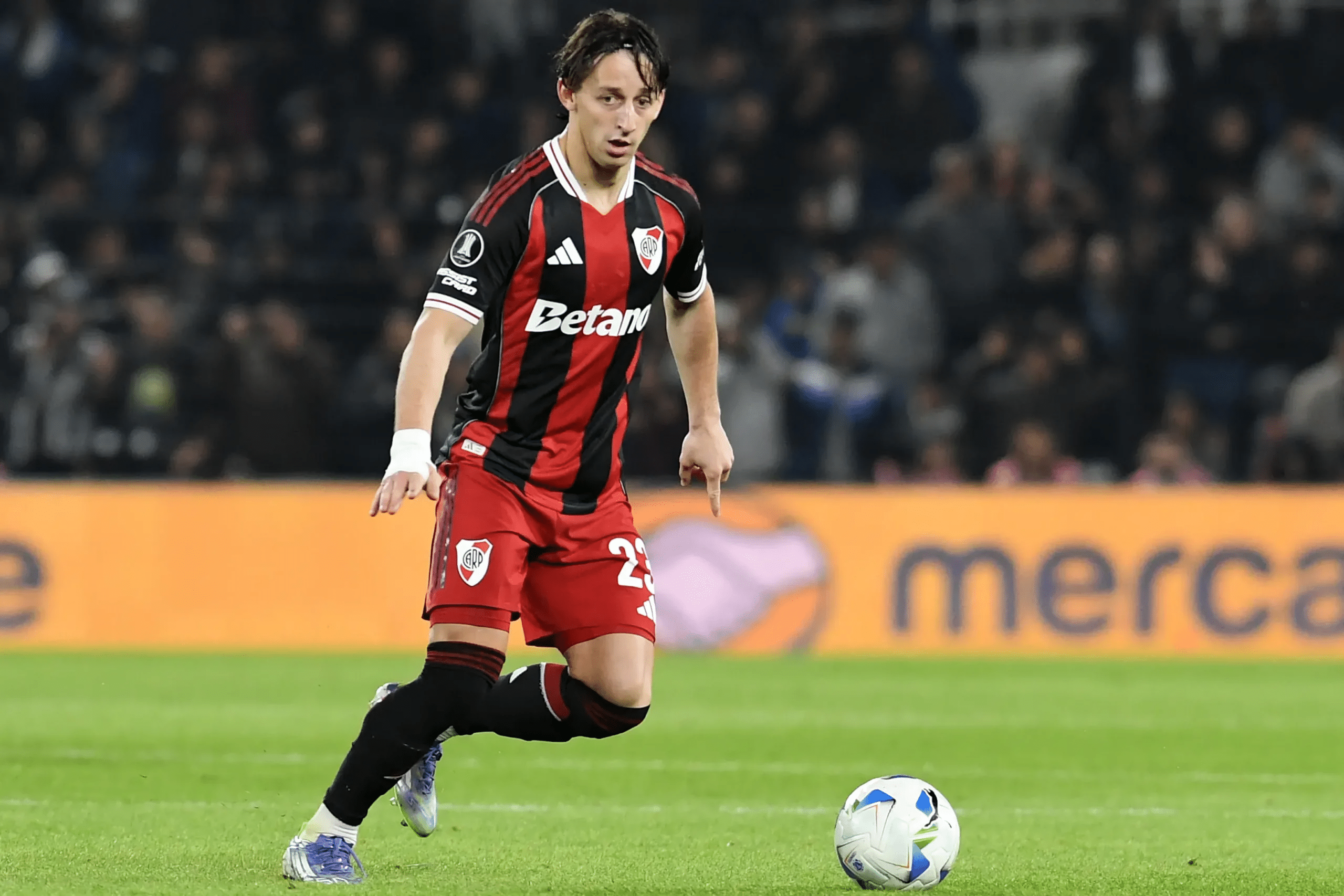 Durante su corta estadía en River, Galarza no sumó ni goles ni asistencias