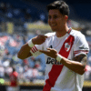 Maxi Meza anotó el primer gol de River ante Carabobo.