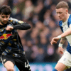 Facundo Buonanotte jugó en Brighton, Leicester, Chelsea y Leeds.
