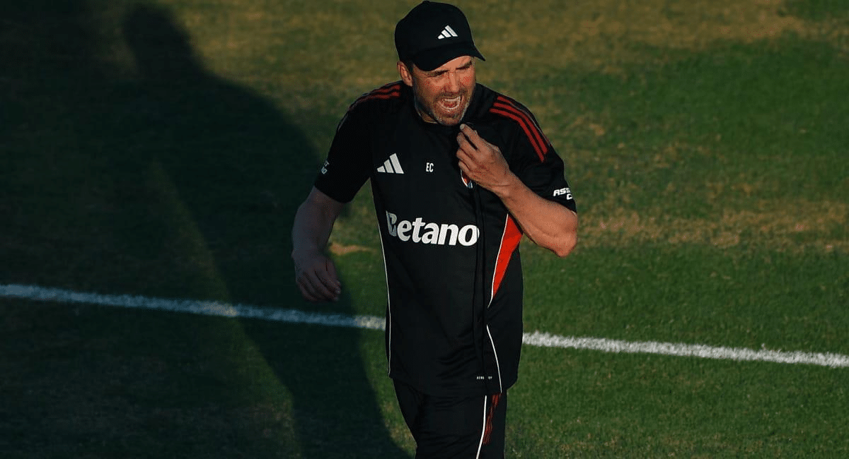 Eduardo Coudet no ve bien a Agustín Ruberto.