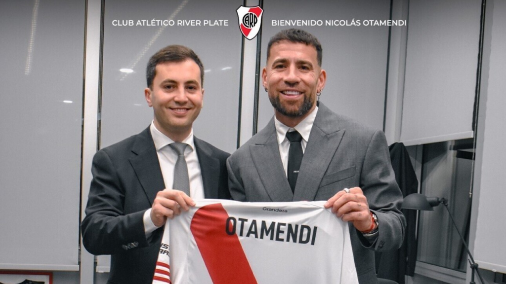 La primera foto oficial de Otamendi con River