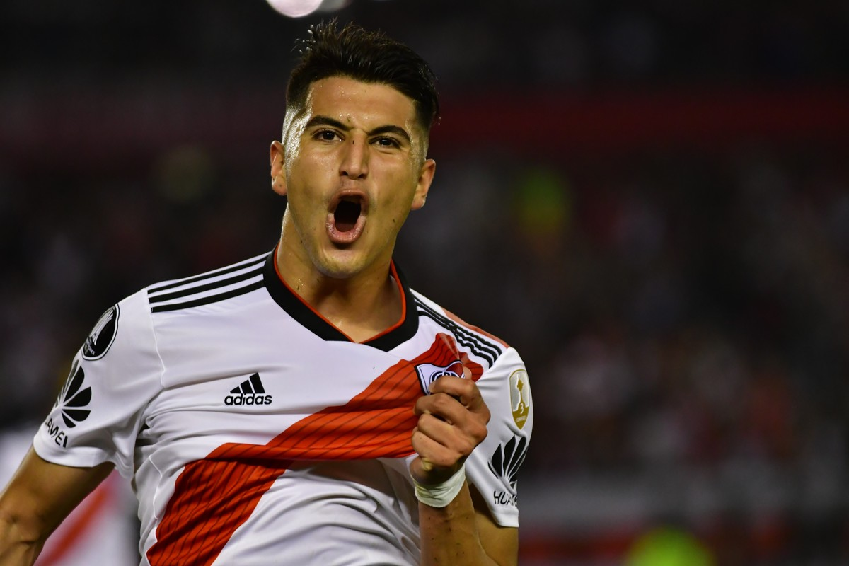 Los hinchas de River sueñan con la vuelta de Palacios.