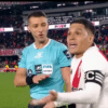 El cruce entre Juanfer y el Huevo fue captado por las cámaras.