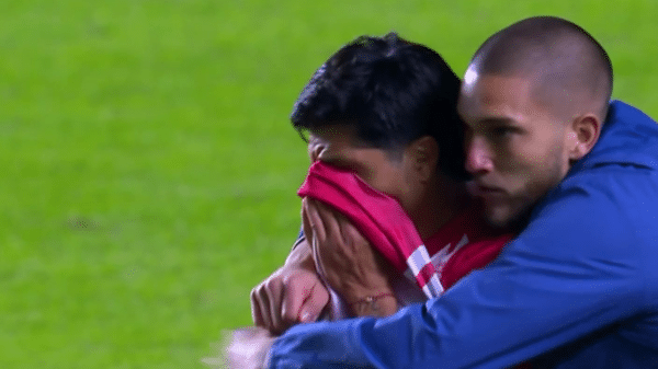 Enzo Pérez falló un penal clave para Argentinos.