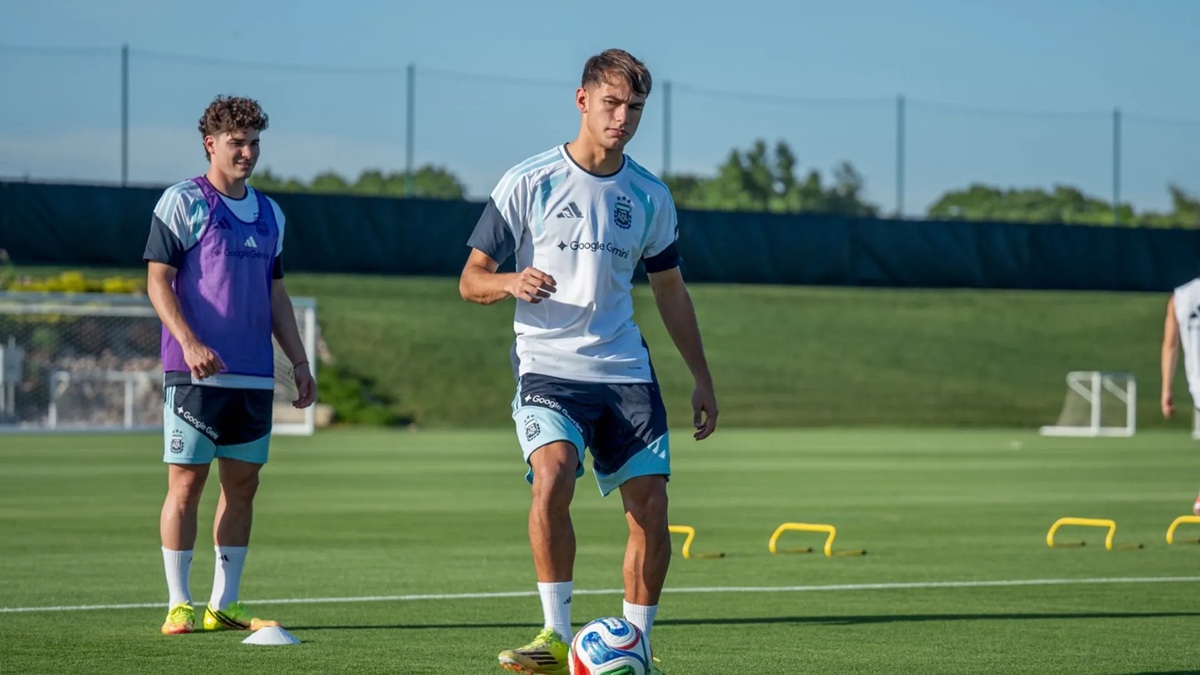 Van de sparrings: Los juveniles de River en los entrenamientos con la Selección Argentina