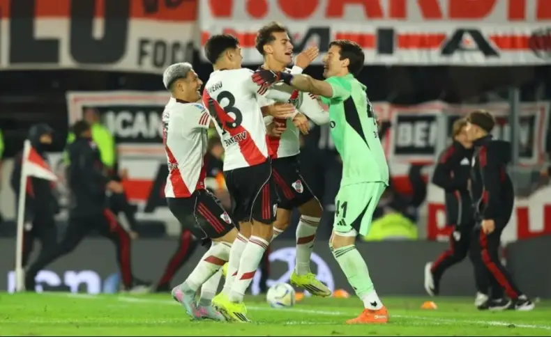 Santiago Beltrán fue el mejor de River en el primer semestre de 2026.