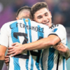 Enzo Fernández y Julián Álvarez.