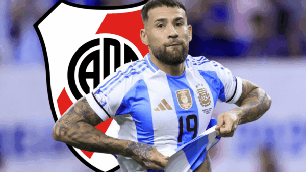 Otamendi jugará su primer partido desde que firmó con River.