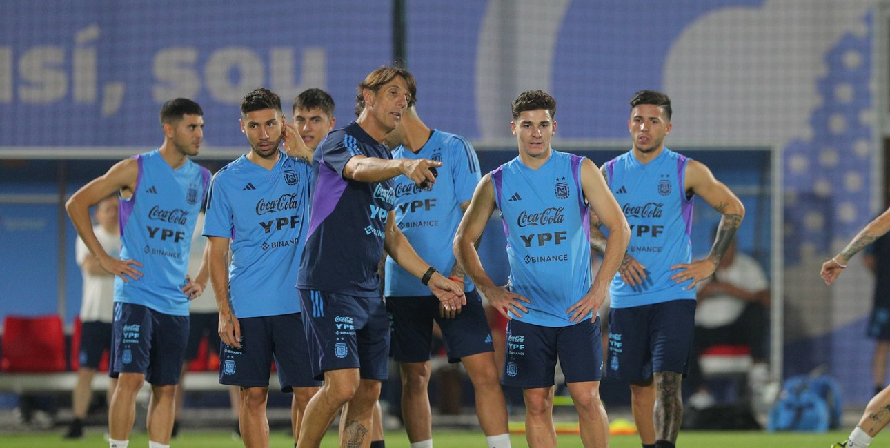 Julián Álvarez y Gonzalo Montiel
